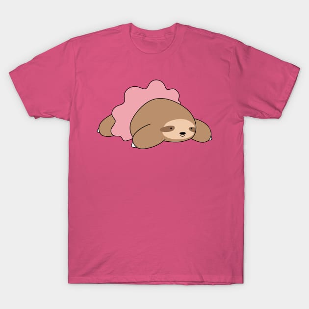 Pink Tutu Sloth T-Shirt by saradaboru